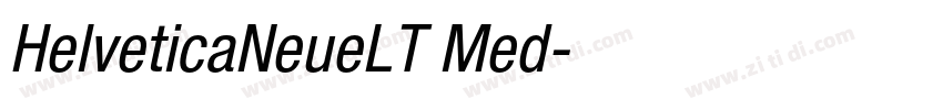 HelveticaNeueLT Med字体转换